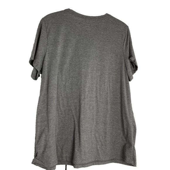 Celebrate Together St Patrick's Day T-shirt Women's Clover Gingham Gray XL - Picture 2 of 9